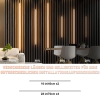 Lichaser LED szalag akusztikus panelhez, 6 db dimmelhető meleg fehér, önragasztó  (2 x 40 + 4 x 70 cm) 4