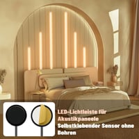 Lichaser LED szalag akusztikus panelhez, 6 dimmelhető meleg fehér csík, önragasztó (2 * 40+2 * 60+2 * 90 cm) 2