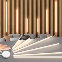 Lichaser LED szalag akusztikus panelhez, 6 db dimmelhető meleg fehér, önragasztó  (2 x 40 + 4 x 70 cm) 1