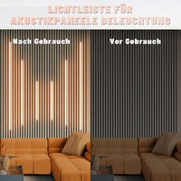Lichaser LED szalag akusztikus panelhez, 6 db dimmelhető meleg fehér, önragasztó  (2 x 40 + 4 x 70 cm) 5