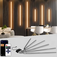 Lichaser LED szalag akusztikus panelokhoz, 6 db, meleg fehér, Alexa kompatibilis (2 x 40 + 2 x 60 + 2 x 90 cm) 1