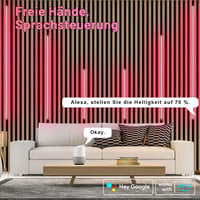 Lichaser RGB LED szalag akusztikus panelokhoz WiFi Alexa 6db (2 x 40 + 2 x 60 + 2 x 90 cm) 6