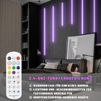 Lichaser RGB LED szalag akusztikus panelokhoz WiFi Alexa 6db (2 x 40 + 2 x 60 + 2 x 90 cm) 5