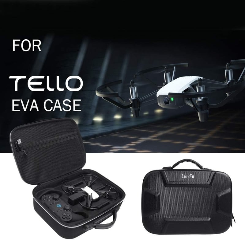 LICHIFIT PU bőr táska DJI RYZE Tello és GameSir T1d távirányítóhoz