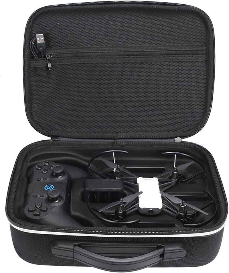 LICHIFIT PU bőr táska DJI RYZE Tello és GameSir T1d távirányítóhoz