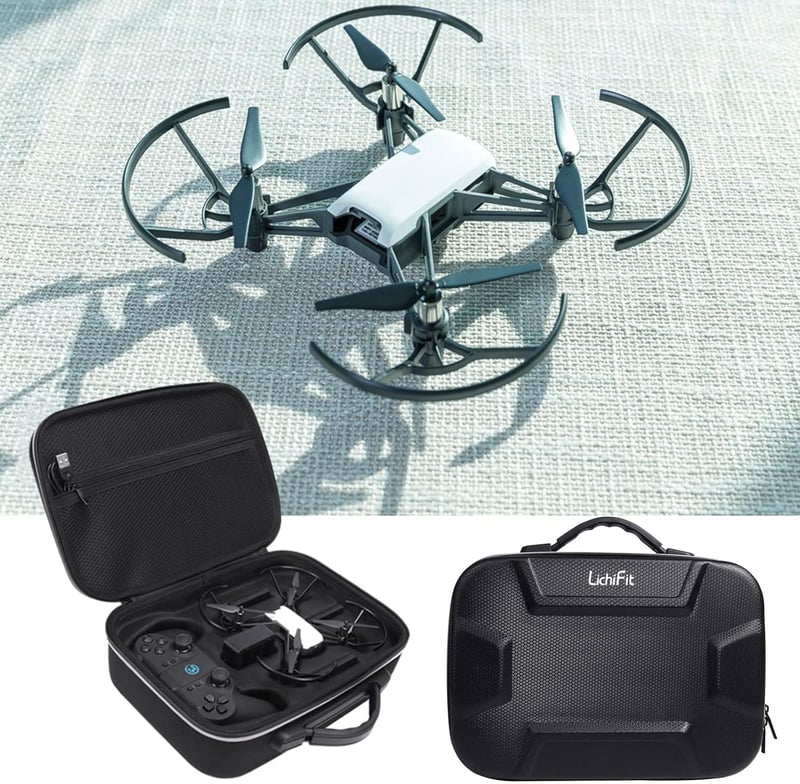LICHIFIT PU bőr táska DJI RYZE Tello és GameSir T1d távirányítóhoz
