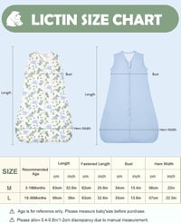 Lictin nyári alvózsák 2 db, 0,5 tog, 18-36 hónapos, 83-99 cm, kék 8