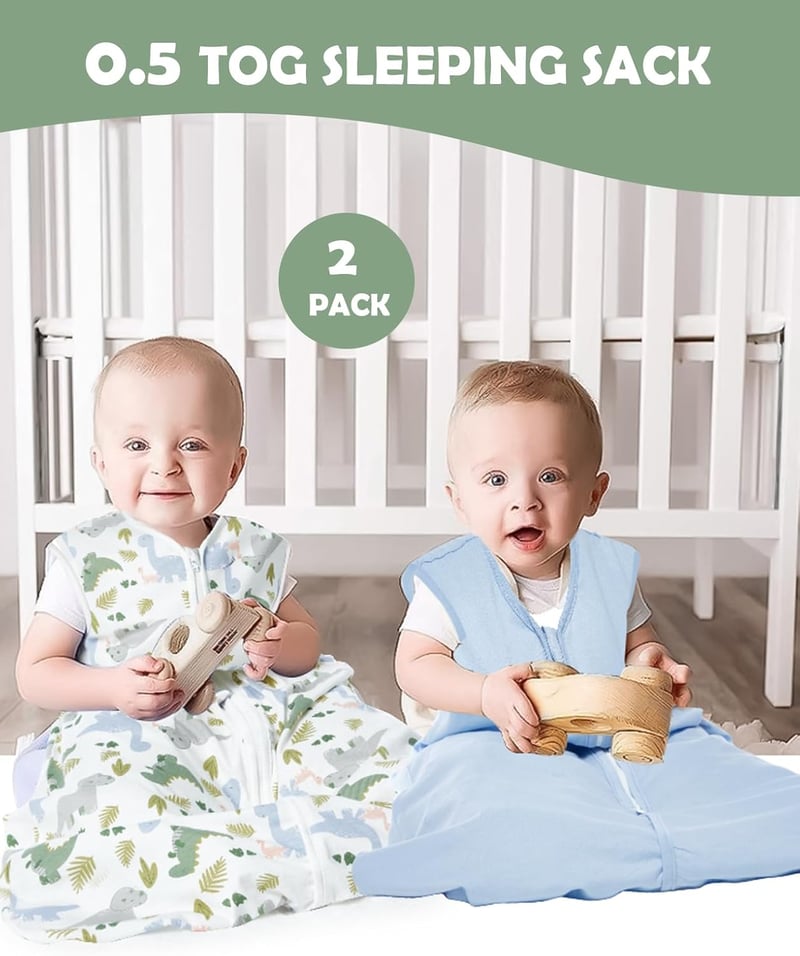 Lictin nyári alvózsák 2 db, 0,5 tog, 18-36 hónapos, 83-99 cm, kék