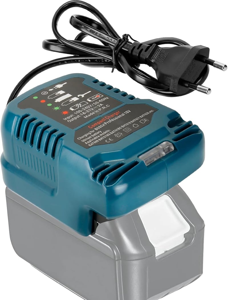 Lieberwell Töltő Makita 18V Akkumulátorokhoz, Hordozható Mini Gyorstöltő LED Kijelzővel BL1815N BL1830 BL1840 BL1850B BL1860 Kompatibilis