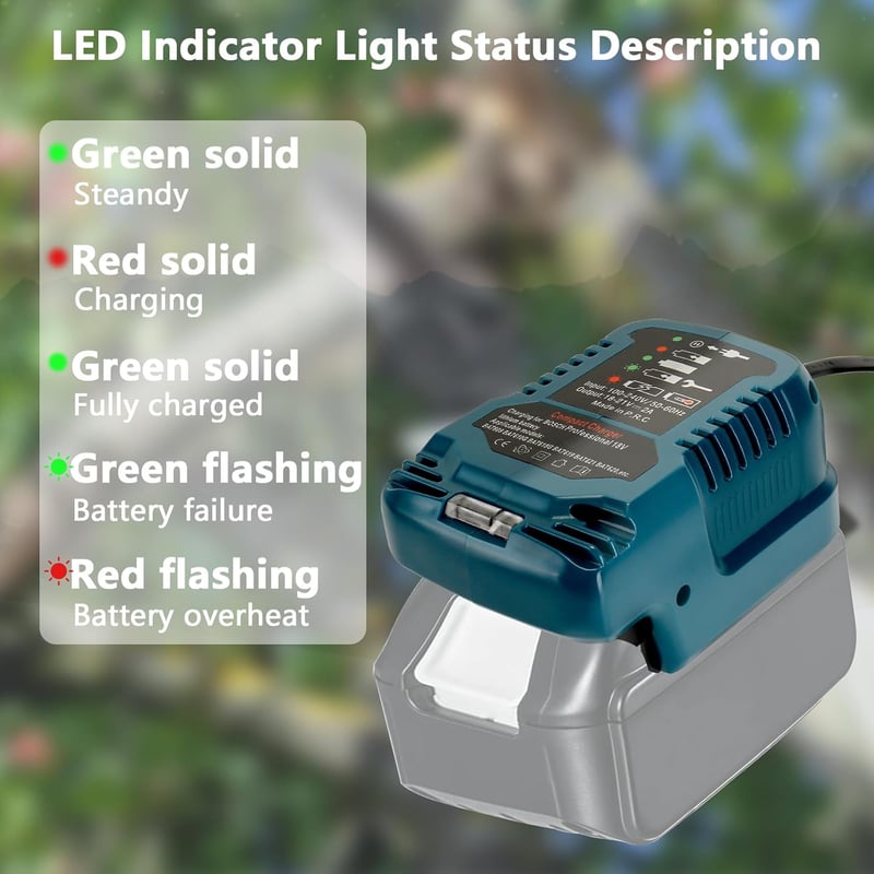 Lieberwell Töltő Makita 18V Akkumulátorokhoz, Hordozható Mini Gyorstöltő LED Kijelzővel BL1815N BL1830 BL1840 BL1850B BL1860 Kompatibilis