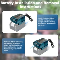 Lieberwell Töltő Makita 18V Akkumulátorokhoz, Hordozható Mini Gyorstöltő LED Kijelzővel BL1815N BL1830 BL1840 BL1850B BL1860 Kompatibilis 7