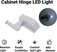 LiebeWH csuklópántos LED szekrénylámpa - fehér fény - 10 db 3