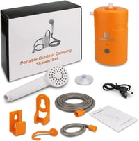 LIEBMAYA 12V Hordozható Kültéri Zuhany 4400mAh Akkumulátorral Camping Túrázáshoz 7