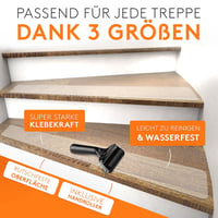 LIEBTHAL Csúszásmentes Lépcsőszalag 20 db Öntapadós Átlátszó 15x90 cm Vízálló 3