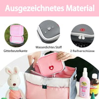 Liekadijiae 2 db hordozható gyógyszeradagoló táska, utazási elsősegély csomag, kempingezéshez és túrázáshoz 3