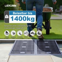 Prahová rampa LIEKUMM, výška 7,5 cm, nosnosť 1400 kg, modulárna prenosná prahová rampa pre invalidné vozíky a schody 4