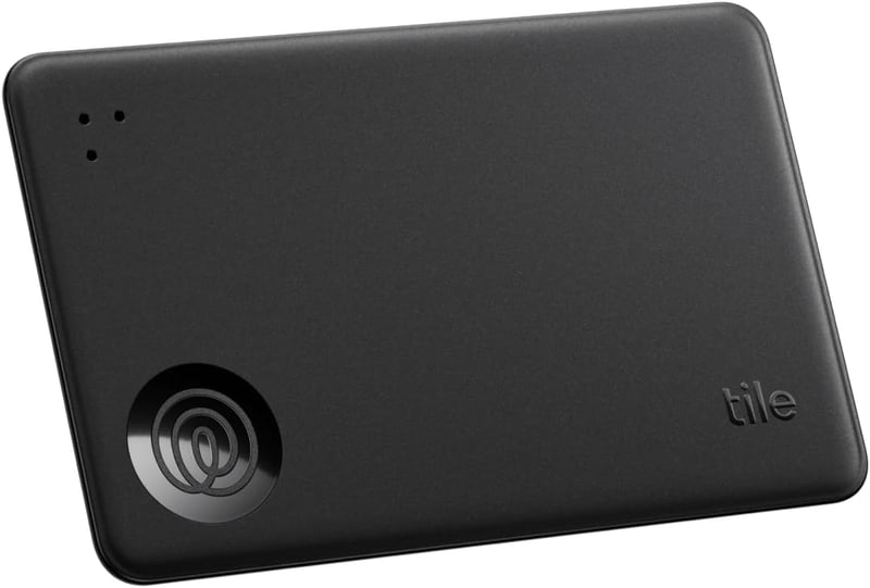 Life360 Tile Slim Bluetooth Tracker - Pénztárca és Kulcs Kereső, iOS Android Kompatibilis - 1er-Pack, black