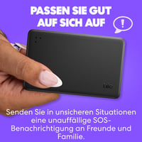 Life360 Tile Slim Bluetooth Tracker - Pénztárca és Kulcs Kereső, iOS Android Kompatibilis - 1er-Pack, black 6