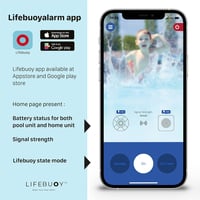 Lifebuoy Okos Medence Riasztó Rendszer Mozgásérzékelővel és Alkalmazásvezérléssel 4