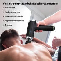 Masážna pištoľ Lifenaxx LX-013 – Kompaktný masážny prístroj na svaly, 6 rýchlostí, 5 masážnych hlavíc, hlboké vibrácie, chrbát, krk, ramená, fitness 3