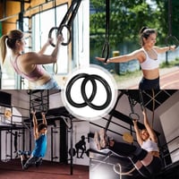 LIFERUN Turnringe Olimpiai Tornagymnasztikai Ringe Markálással és Állítható Szíjakkal 6