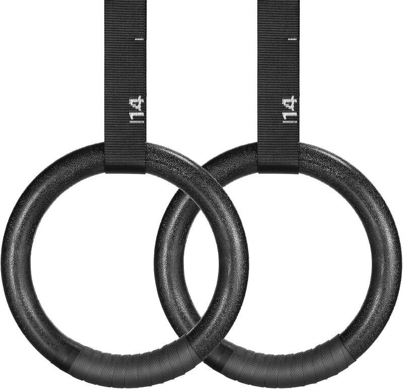 LIFERUN Turnringe Olimpiai Tornagymnasztikai Ringe Markálással és Állítható Szíjakkal