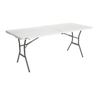 Lifetime sklopivi stol bijeli granit 182,9 x 76,2 x 73,6 cm vrtni stol za događanja i catering 1