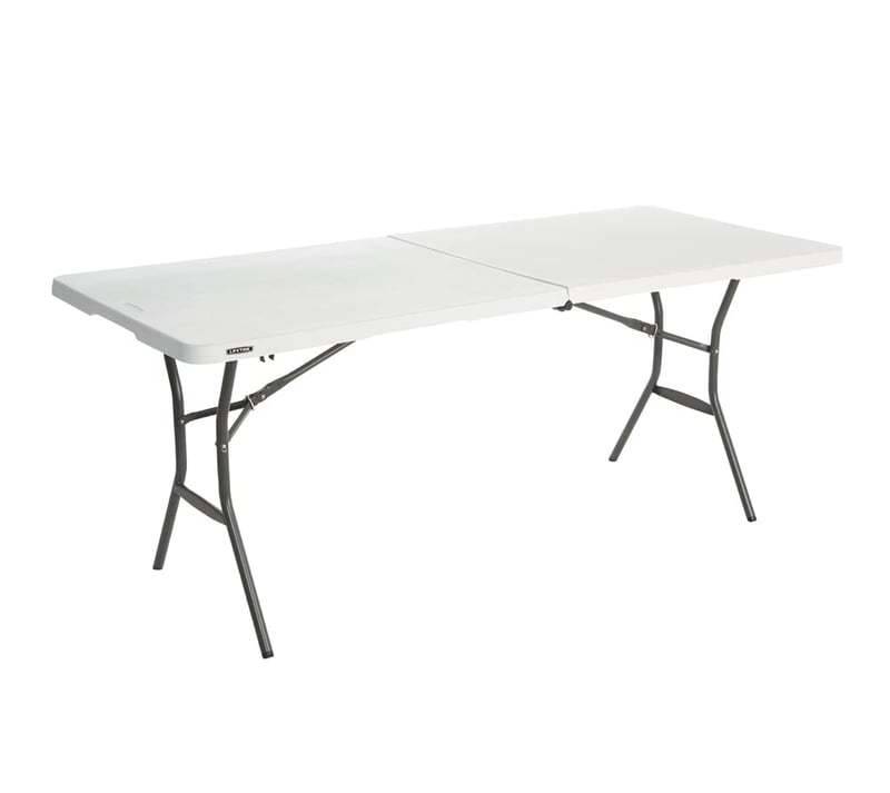Lifetime sklopivi stol bijeli granit 182,9 x 76,2 x 73,6 cm vrtni stol za događanja i catering