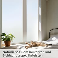Samolepiaca matná okenná fólia Lifetree, nepriehľadná, UV odolná, statická fólia pre domácnosť a kanceláriu, 75 x 200 cm 3