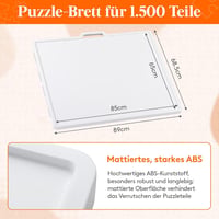 Lifewit 1500 darabos forgó puzzle tábla 4 fiókkal és védőborítással, hordozható puzzle tálca - Rotatable and with tilt stand 3