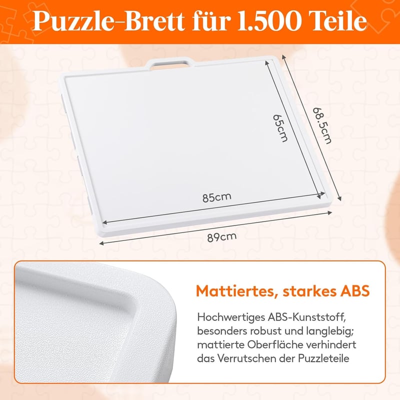 Lifewit 1500 darabos forgó puzzle tábla 4 fiókkal és védőborítással, hordozható puzzle tálca - Rotatable and with tilt stand