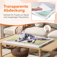 Lifewit 1500 darabos forgó puzzle tábla 4 fiókkal és védőborítással, hordozható puzzle tálca - Rotatable and with tilt stand 7