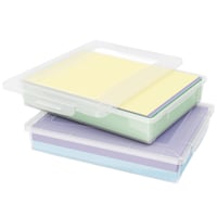 Lifewit 2 ks Priehľadný plastový úložný box s vekom, organizér na dokumenty formátu A4, spoločenské hry, ručné práce, 5 l 1
