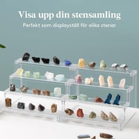 Lifewit 4-szintes Átlátszó Szervező Állvány, 30,5 cm, 2 db-os Készlet Figurákhoz, Süteményekhez, Íróasztalra, Dekorációhoz 8