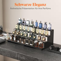 Lifewit 4 Szintes Fekete Polcos Állvány - Parfüm, Smink, Sütemény, Fűszer és Kozmetikai Rendszerező - Íróasztalra, Szekrénybe (30,5 cm) 2