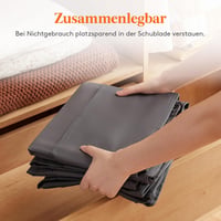 Lifewit 95L Ágy Alatti Tárolódoboz Szett - 4 db Összecsukható Szürke Tárolótáska Paplanokhoz, Ruhákhoz - Átlátszó Tetővel és Megerősített Fo 6