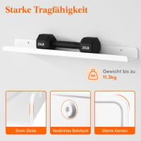 Lifewit Fali Polc Szett - 4 db 61 cm-es Akril U-alakú Lebegő Könyvespolc Gyerekszobába, Nappaliba - Fehér Minimál Dizájn Játékokhoz, Könyvek 4