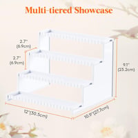 Lifewit Parfüm Szervezőszekrény Fehér 30cm 2db Kozmetikai Tárolópolc 3
