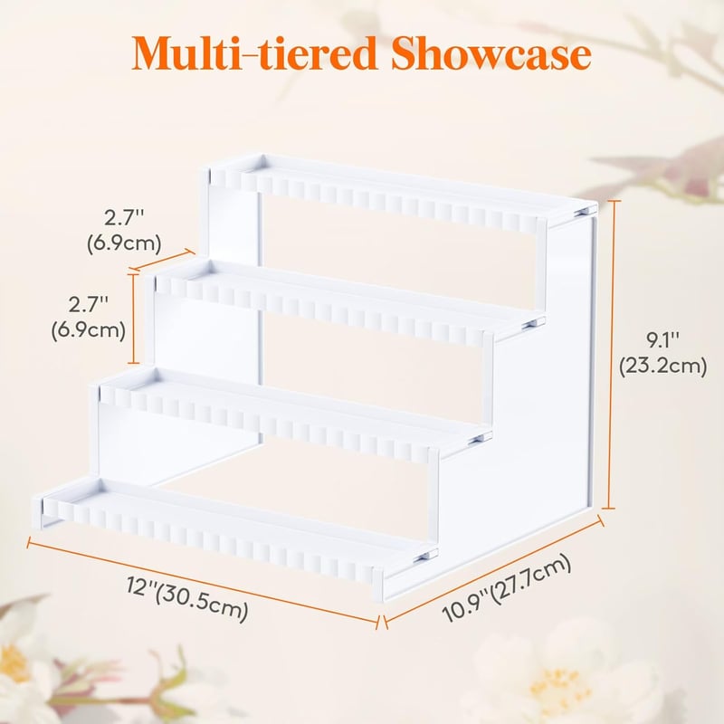 Lifewit Parfüm Szervezőszekrény Fehér 30cm 2db Kozmetikai Tárolópolc