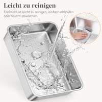 Lifewit rozsdamentes acél macskatoalett lapáttal magas peremmel nyitott alacsony szagszaggal közepes és nagy cicáknak 58 x 37 x 26 cm szürke 3