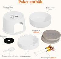 Lifewit XXL Macska WC Ház Rejtett Kaparódeszkával, Szagkontrollal és Szénszűrővel 7