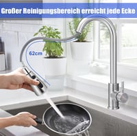 LifHap Magas Ívű Konyhai Csap Kihajtható Spray Funkcióval 7