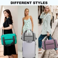 lifwimner Sklopiva putna torba 40x20x25 cm Ručna prtljaga za Ryanair avion Vikend torba za žene i muškarce 20L tamnosiva 6