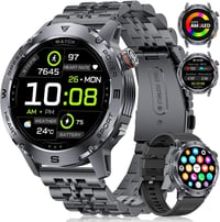 LIGE EF1 PRO Férfi Okosóra 1.43" AMOLED Kijelzővel - Bluetooth Hívás, 170+ Sportmód, 24/7 Pulzusmérés, IP68 Vízállóság, Android/iOS Kompatib 1