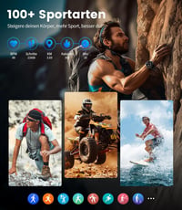 LIGE EF1 PRO Férfi Okosóra 1.43" AMOLED Kijelzővel - Bluetooth Hívás, 170+ Sportmód, 24/7 Pulzusmérés, IP68 Vízállóság, Android/iOS Kompatib 7