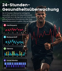 LIGE EF1 PRO Férfi Okosóra 1.43" AMOLED Kijelzővel - Bluetooth Hívás, 170+ Sportmód, 24/7 Pulzusmérés, IP68 Vízállóság, Android/iOS Kompatib 6