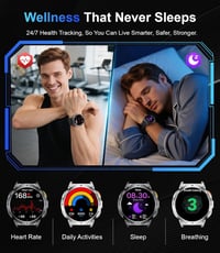 LIGE férfi katonai okosóra Bluetooth hívás 4,1 cm AMOLED kijelző zseblámpa LED 730 mAh 100 feletti sportmód pulzus alvás egészségfigyelő IP6 6