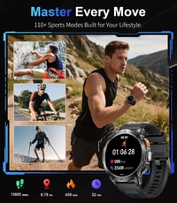LIGE férfi katonai okosóra Bluetooth hívás 4,1 cm AMOLED kijelző zseblámpa LED 730 mAh 100 feletti sportmód pulzus alvás egészségfigyelő IP6 7
