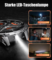 LIGE Katonai Smartwatch 1.75" AMOLED Kijelző, 110+ Sportmód, Pulzus/Alvásmonitor, IP68 Vízálló 6