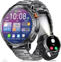 LIGE Katonai Smartwatch 1.75" AMOLED Kijelző, 110+ Sportmód, Pulzus/Alvásmonitor, IP68 Vízálló 1